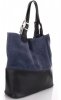 Bőr táska shopper bag Genuine Leather Indigó 605